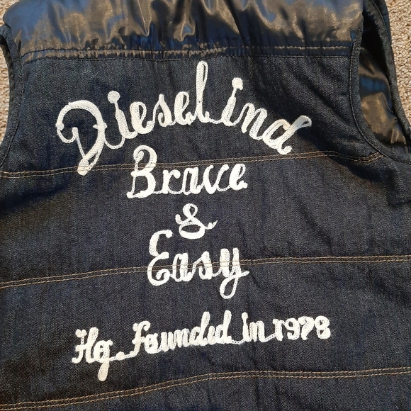 DIESEL Double-sided Jean/ Puffer Vest - Picture 11 of 11